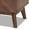 Baxton Studio Hartman Mid-Century Walnut Brown Finished Wood 2-Drawer Nightstand 193-11719-ZORO - alternate 7